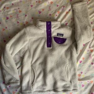 Girls XS Patagonia Button Fleece